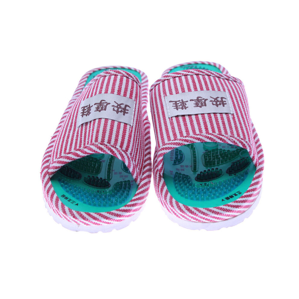 Creation-3C (Red) Reflexology Slippers For Women & Men - 50 Chars