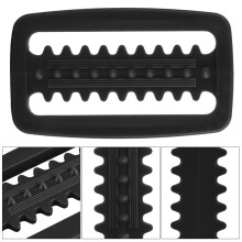 2 Stück ABS leichte Slide-Schnalle 6x3.5cm schwarz
