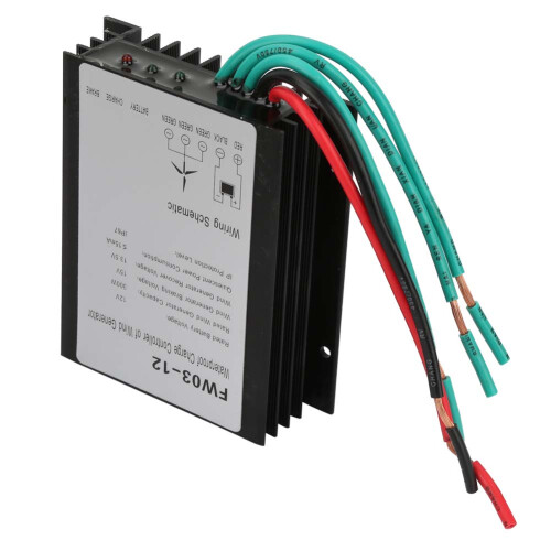 FW03-12 Waterproof 12V Wind Charge Controller, 300W, IP67, Compact 2