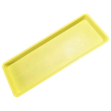 Rectangular Plant Tray 45x16.5cm with LeakResistant PP and Yellow Saucer for Indoor Potted Plants