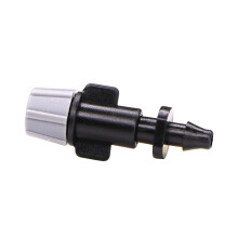 100PCS 1/4 Inch Garden Irrigation Sprinkler Gray Micro Misting Cooling Nozzle Long Range Coverage