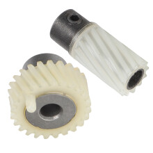 2Pcs Electric Sewing Machine Gear Set with Plastic Iron Shaft for Home Use
