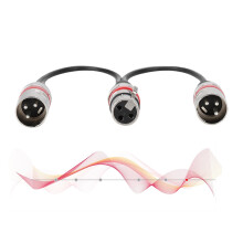 30 cm XLR-Female zu Dual-Male Audio-Splitterkabel für Mikrofonverlängerung Rot