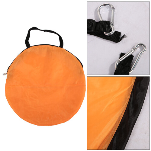 PVC Folding Downwind Wind Paddle for Kayaks, 108x108cm, Orange 2