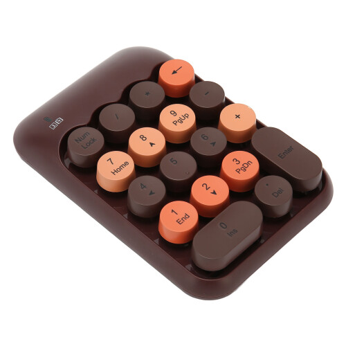 Wireless 2.4GHz Numeric Keypad 18 Keys USB for Windows & Mac Coffee