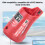 Round Charger Replacement for M12 Batteries, Red, 12V 6