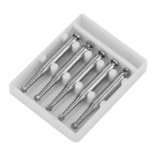 5 Stück Wolframkarbid-Dentalbohrer RA6 Silber 0,9 Zoll