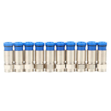 F-004 10 Stück RG6 UK F-Typ-Stecker 0.9 cm ID