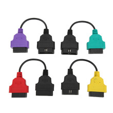 4pcs OBD2 Scanner Cable Adapters for Fiat ECU Diagnostic Tool Replacement