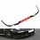 Auto Bumper Lip Spoiler 3er-Set 114cm Rot 8