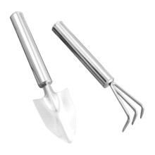 Mini Gardening Tools Set Stainless Steel Trowel Rake for Bonsai Succulents Potted Plant Care