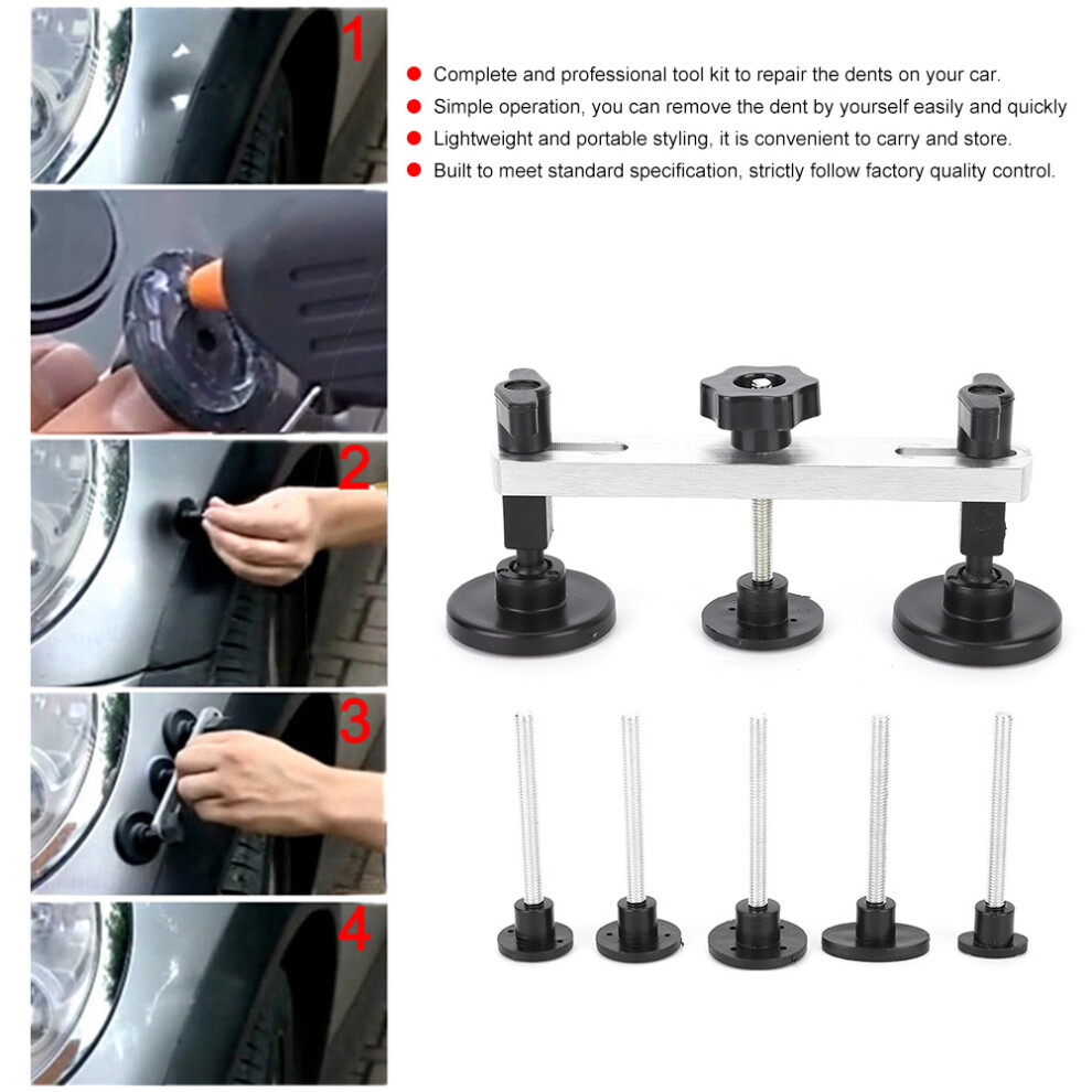 Professional Aluminum Car Dent Puller Bridge Tool For Body Repair Paintless Kit 8741389398532