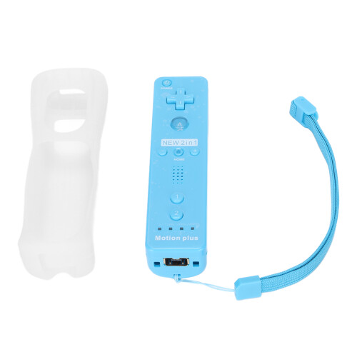 Ocean Blue Bluetooth Game Controller with Vibration & Motion Plus for Wii U