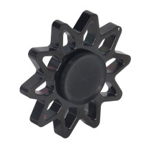 Jouet de rotation solaire pour soulagement de l'anxiété, jouet noir pour le bout des doigts, idéal pour ADD et ADHD, taille portable