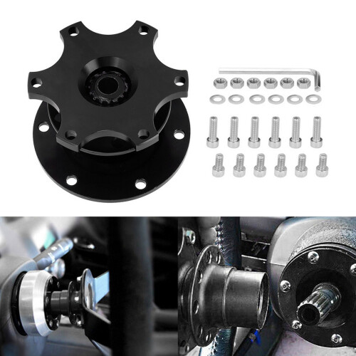 CNC Alloy Steering Wheel Quick Release Hub 6 Hole 2