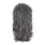 Außen-Fell-Windschutz 19 cm Grau 1x Mikrofon-Windschutz 3