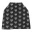Breathable Polyester Breastfeeding Cover 73.5x69cm Triangular Pattern Black 2