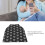 Breathable Polyester Breastfeeding Cover 73.5x69cm Triangular Pattern Black 3
