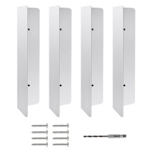 4 Pcs Garage Door Seal Guard, Weatherproofing Shield Seal Strip Door Sweep Barrier for Garage Home