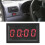 LED Digital Car Clock Red Electronic Luminous Dashboard Accessory Durable 5