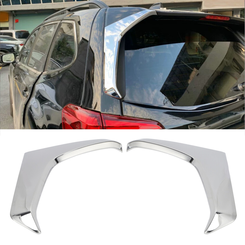 2Pcs Rear Window Side Spoilers For Subaru Forester Sk 2018-2020 Chrome 7901389401569