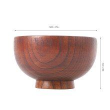 Wooden Fruit Salad Noodles Rice Bowl - Middle 12cm, Kitchen Utensils