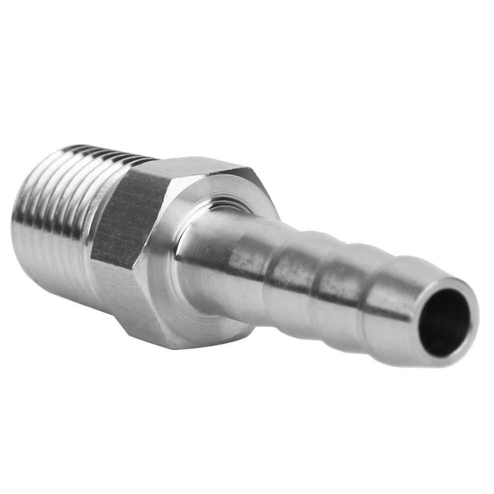 304 Stainless Steel BSPT 1/4in Male Adapter 2pk