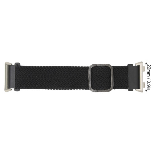 Elastisches Strickarmband für Uhr 2 46mm Schwarz 22mm 2