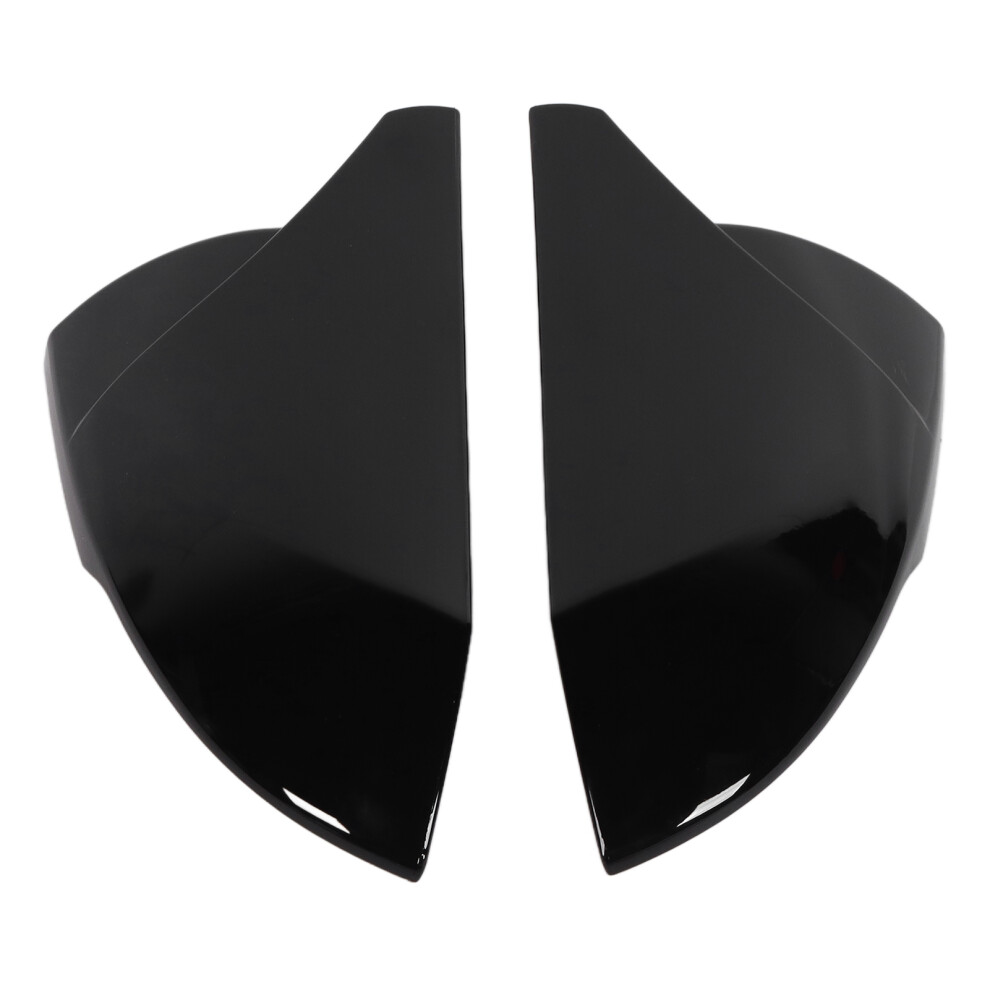 2Pcs Abs Rearview Mirror Cover For Hyundai Elantra 21+ Replacement Black 5081389403359