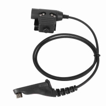 Walkie Talkie Headset Adapter with Metal Clip for APX-4000/6000 Series