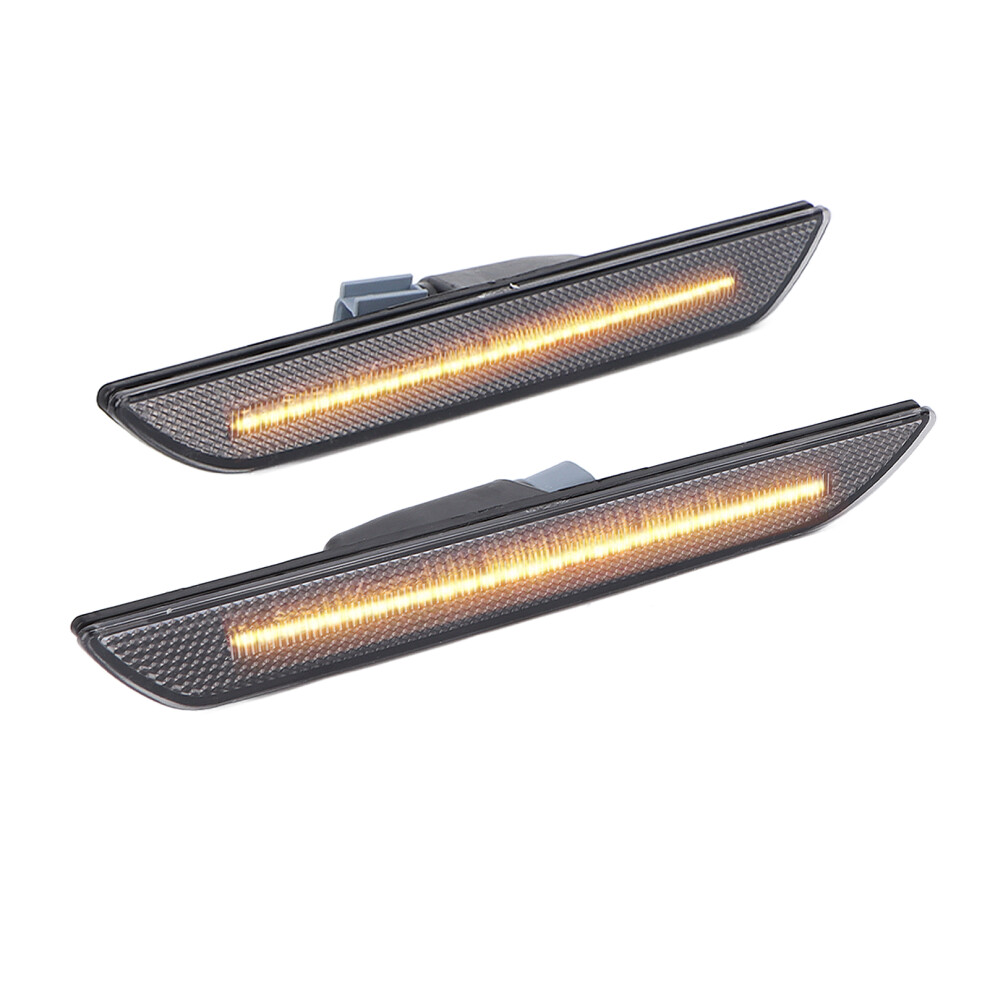 Led Side Marker Lights Lamps Smoky Lens For Ford Mustang 2018-2020 7901389403648