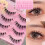 (Comic Wet 09) Fluffy False Eyelashes for Daily & Stage Makeup 1