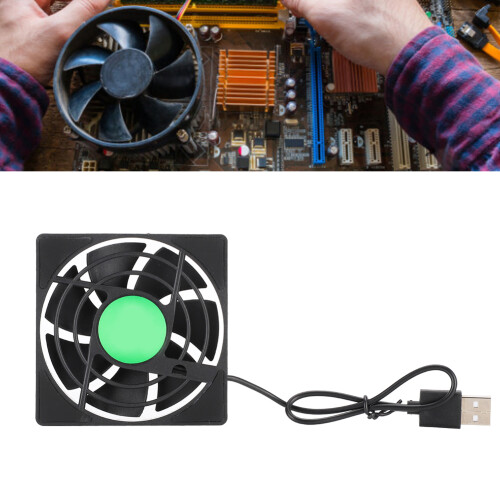 MINI USB Radiator-Lüfter 10 cm Schwarz 5 V 0,25 A 2500 U/min