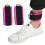 Resistance Ankle Strap D-Shape Ring Buckle Exercise Equipment, Rose Red & Silver 1