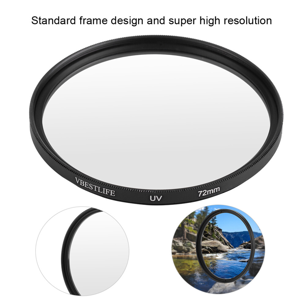 Ultra Slim 72Mm Uv Filter Lens For Dslr Cameras Universal Protecting Filter 8491389404886
