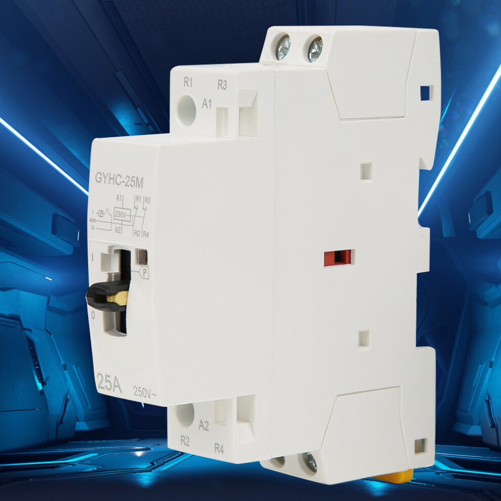 2Pole 25A 220V DIN Rail Contactor 50Hz