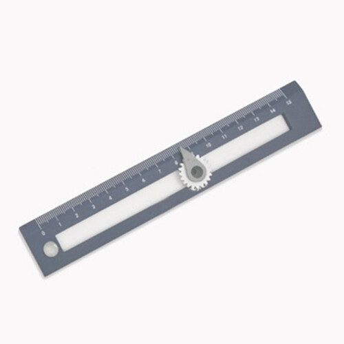 (Blue) 2-in-1 Math Compass Ruler for Students 8+