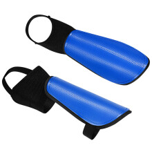 Kindersoccer-Schienbeinschoner mit Knöchelprotektor, Blau, 16 x 8 cm