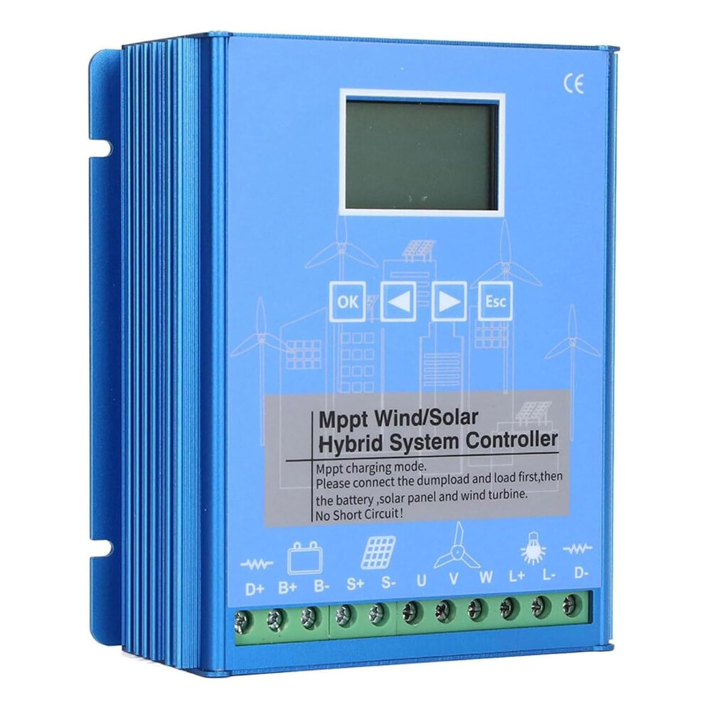 16000W Wind Solar Hybrid Mppt Charge Controller 12V/24V/48V With Lcd And Boost Charging 9092120045116