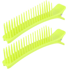 2Pcs Fluorescent Hair Styling Clips, Durable Sectioning Hairpins