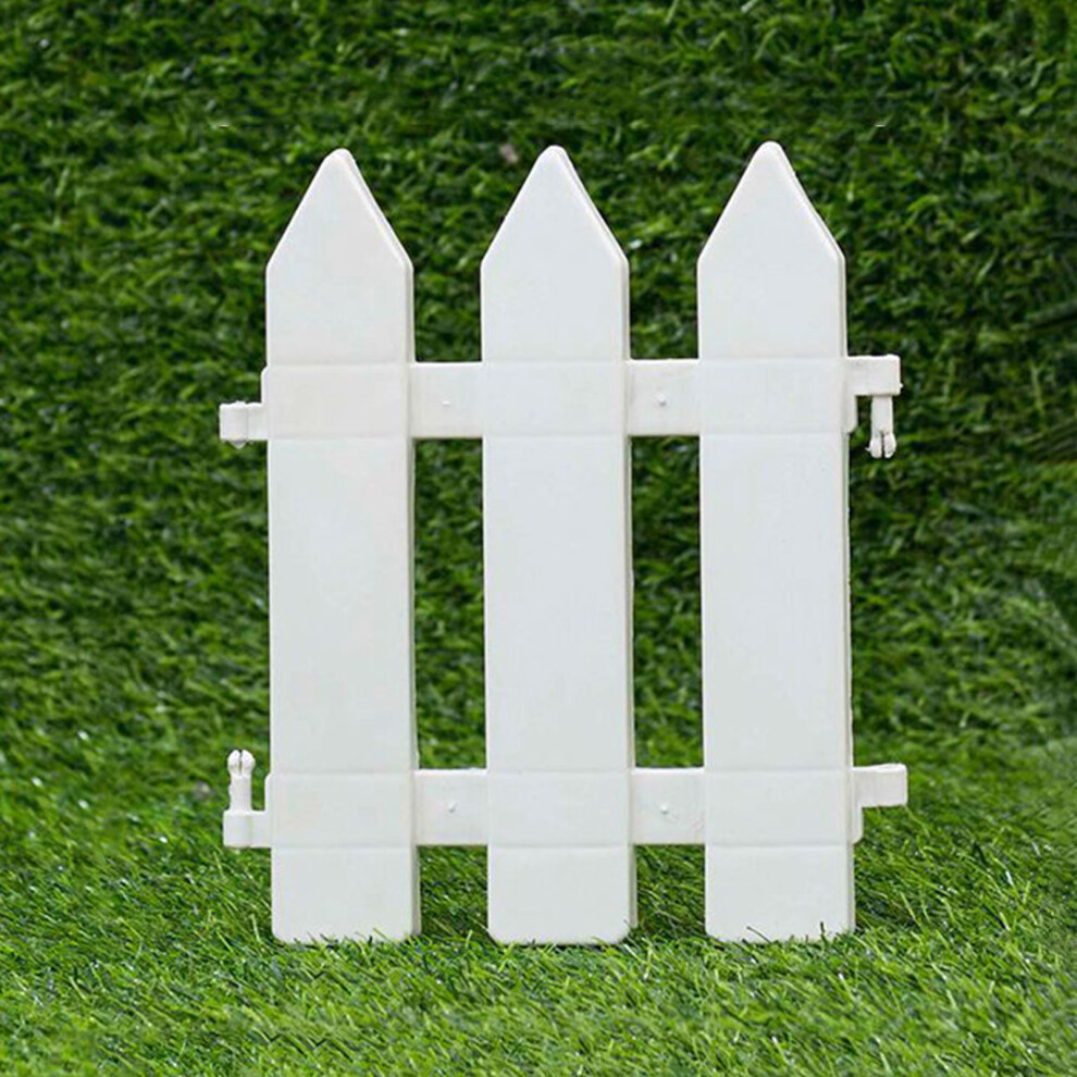 (Pointed) Garden Picket Fence For Lawn & Flower Bed Edging 6481414355629