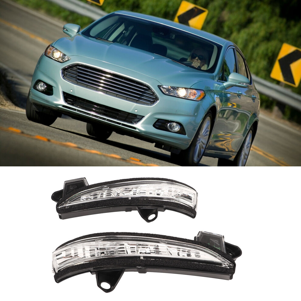 12V Rearview Mirror Turn Signal Replacement For Ford Fusion 2013-2020 Amber/Light 8221389406401