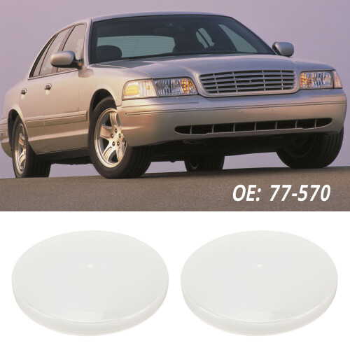 2Pcs 5in Dome Light Lens Replacement for Ford Crown Vic 1998-2011 2