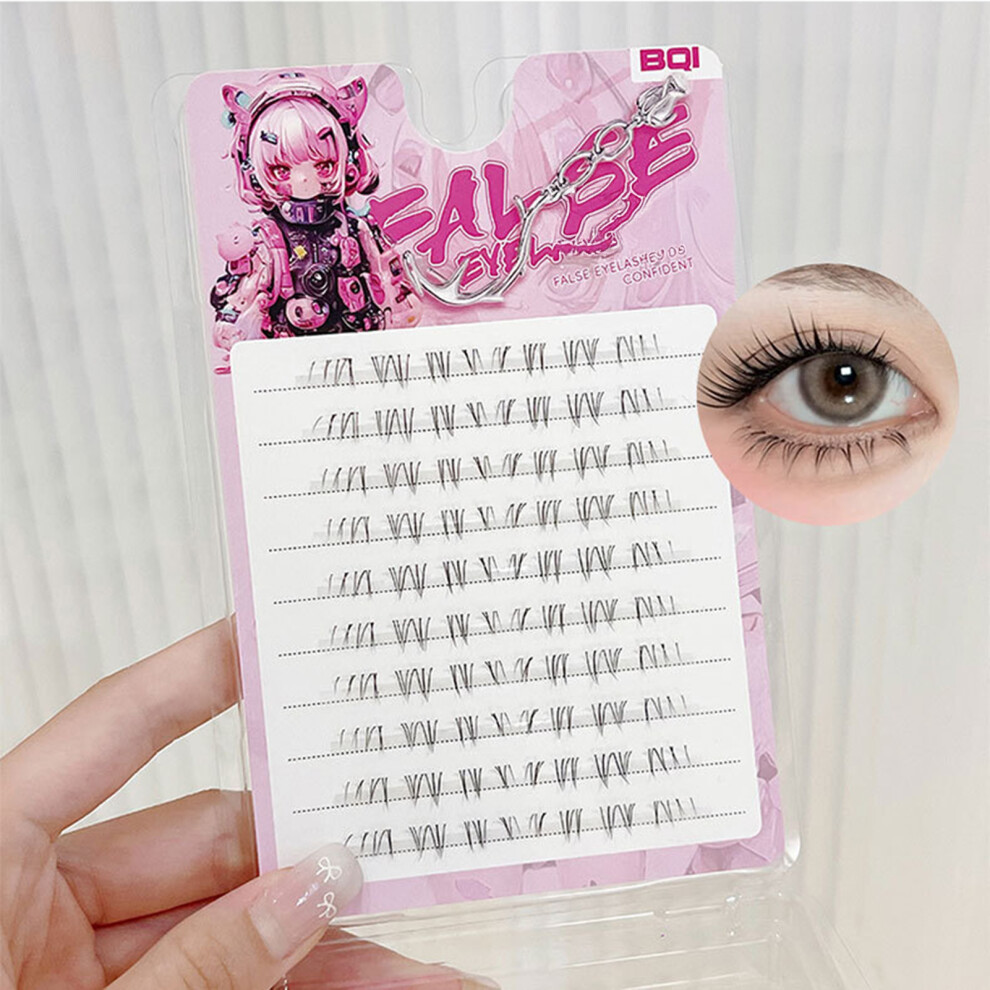 Zhouq-Outdoors (01) 3D Eyelash Clusters For Women, Thin Band
