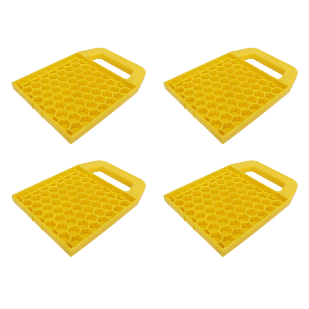 4Pcs Rv Jack Pad Prevent Sinking Anti-Slip Leveling Block For Trailer 7601389407157