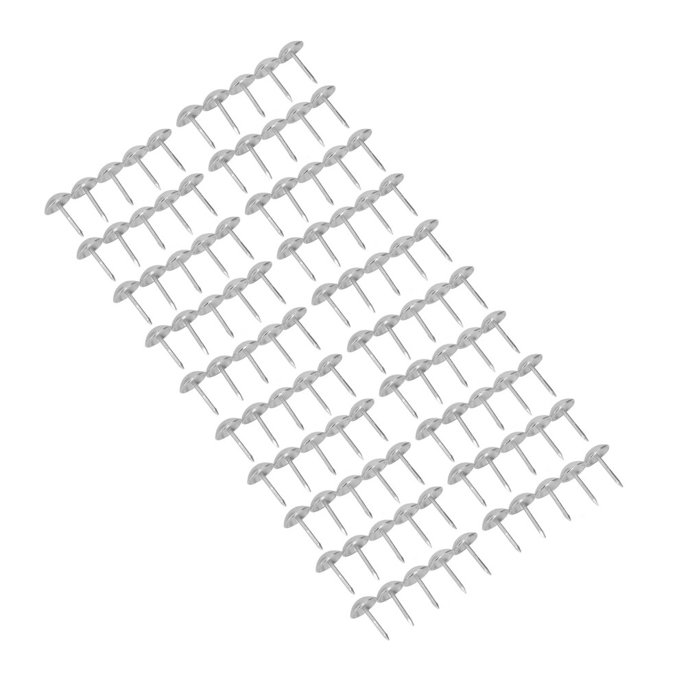 100Pcs Upholstery Tacks Antique Silver Nails Fasteners 11X16mm 4181389407683