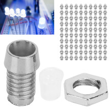 100er Set LED-Halter verchromt, 3 mm, Silber
