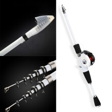 (2.4m) Travel Carbon Fiber Fishing Rod - Durable & Lightweight