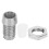 100er Set LED-Halter verchromt, 3 mm, Silber 11