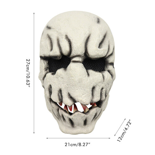 Κάλυμμα προσώπου Skeleton με κινητή γνάθο - Latex 1
